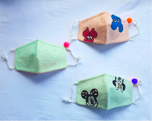 Hand Painted Masks for Kids - Toodles (Set of 3)